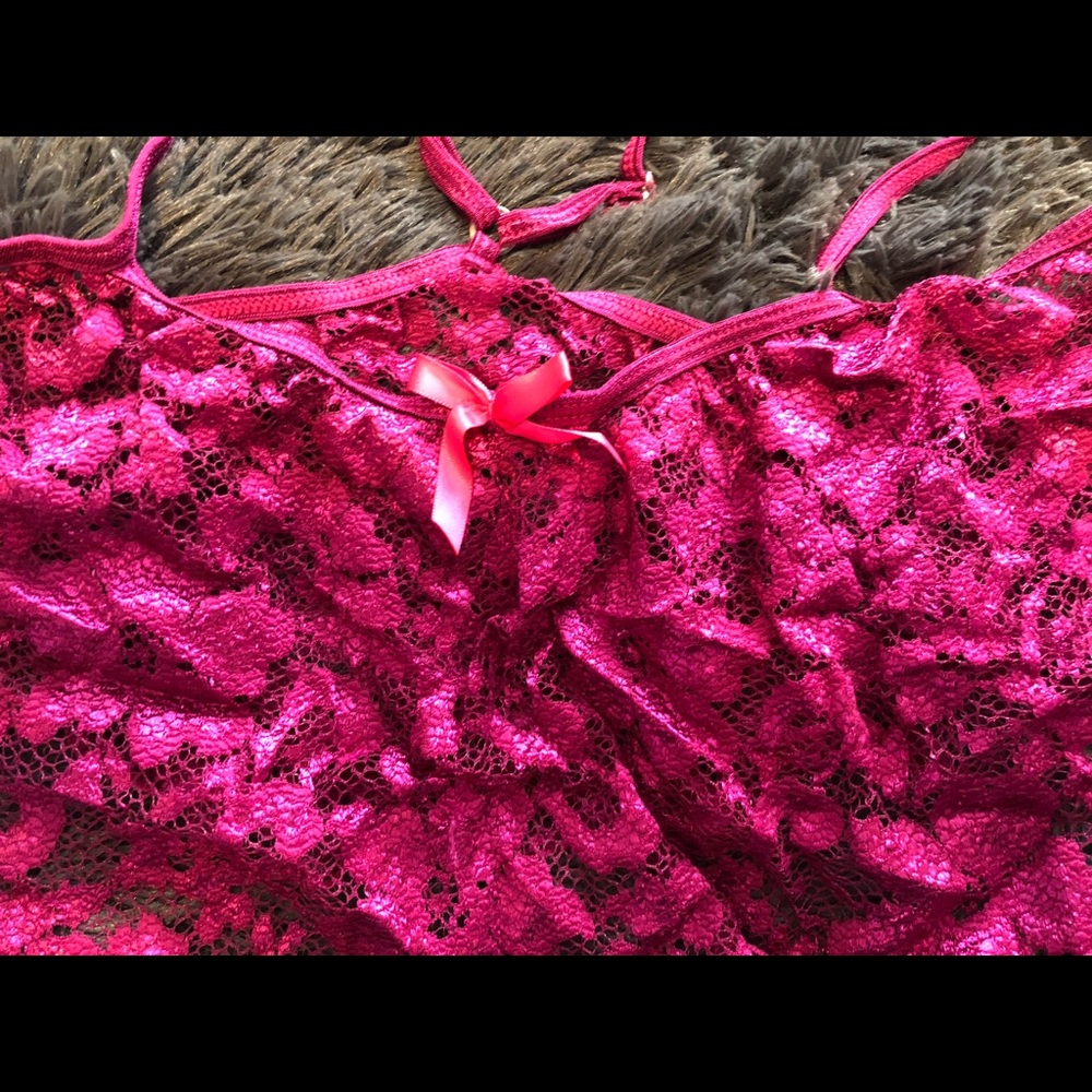 Hot Pink Flutter Bra